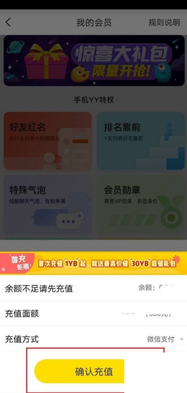 YY怎么开通会员？YY开通会员教程截图