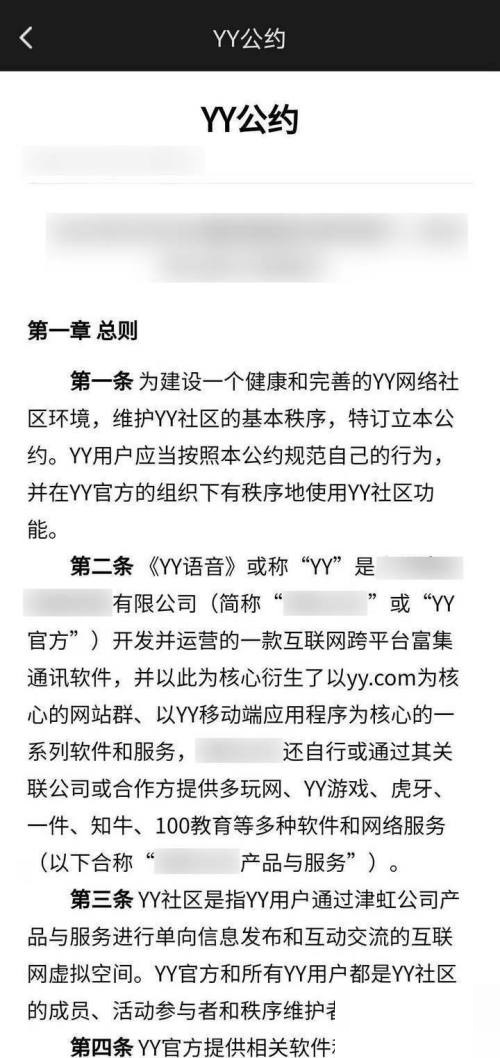 YY怎么查看YY公约？YY查看YY公约方法截图