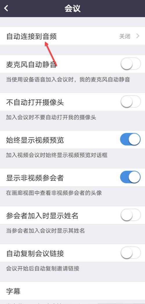 Umeet网络会议怎么开启自动连接音频？Umeet网络会议开启自动连接音频教程截图