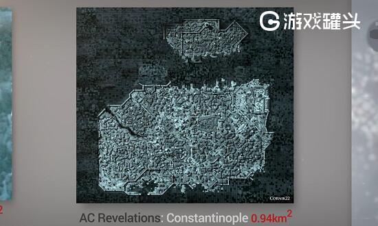 刺客信条系列作品地图尺寸对比 黑旗天下第一